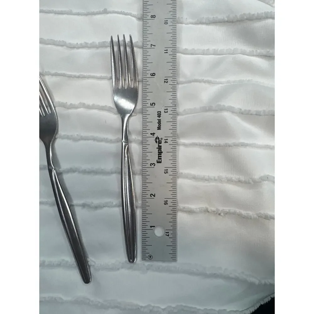 Vintage Stainless Japan Dinner Forks Pair Flatware Replacement (2)